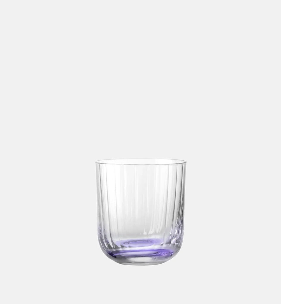 Ryflowane szklanki do wody Fioletowy 300 ml