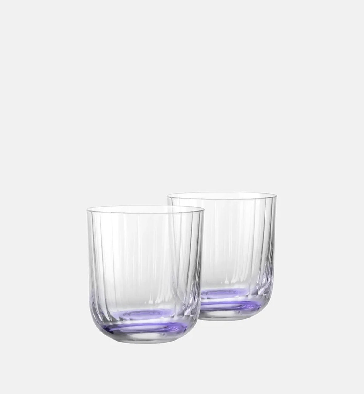 Ryflowane szklanki do wody Fioletowy 300 ml
