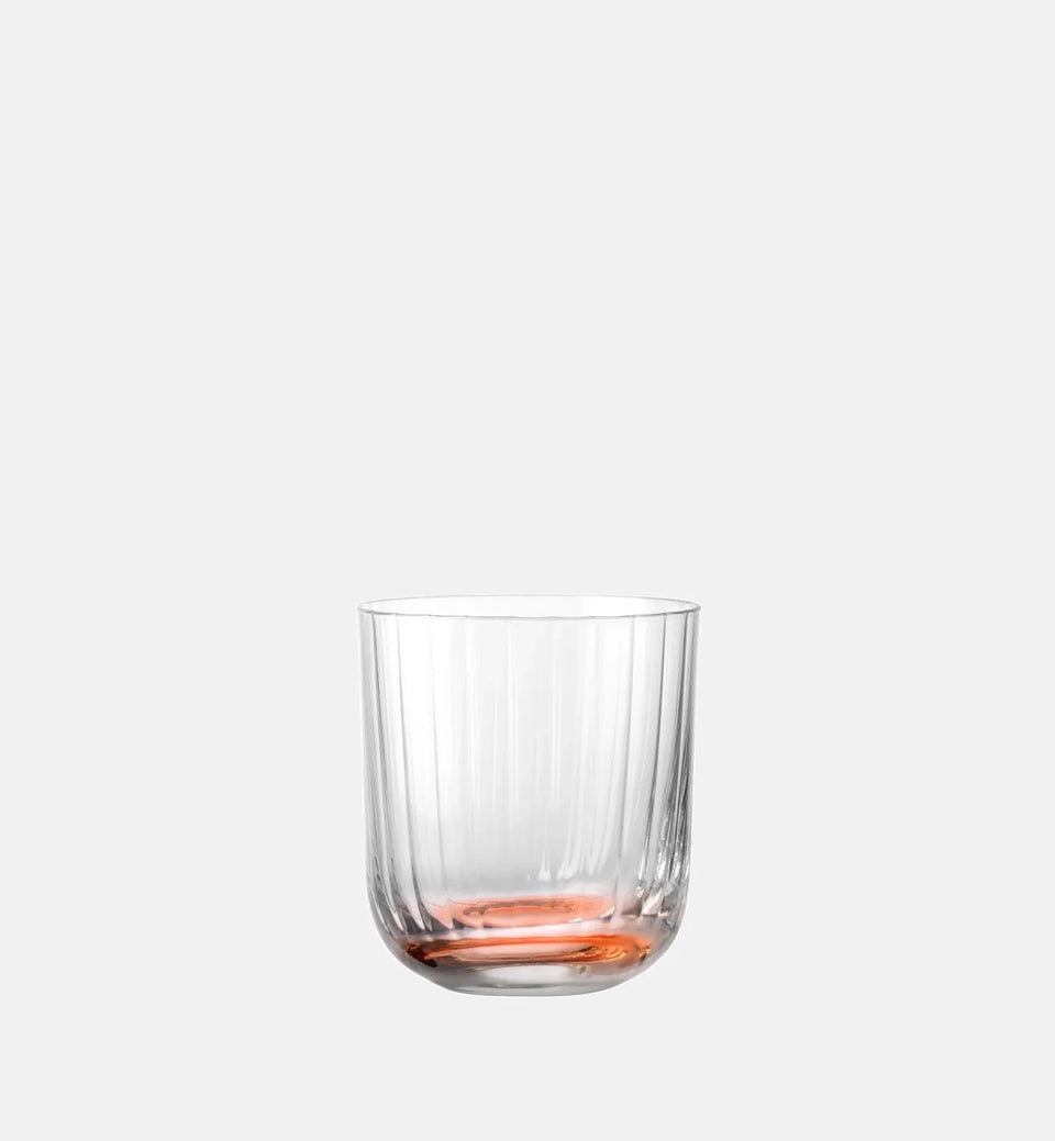 Ryflowane szklanki do wody Pomarańczowy 300 ml