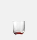 Ryflowane szklanki do wody Czerwony 300 ml