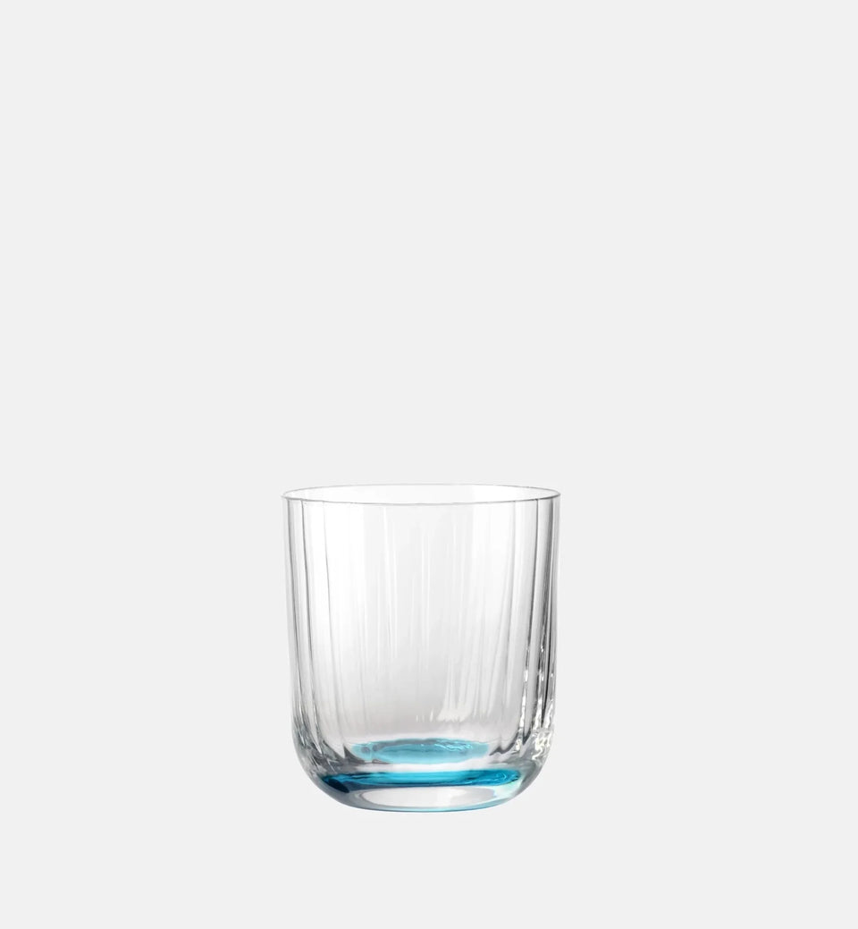 Ryflowane szklanki do wody Turkusowy 300 ml
