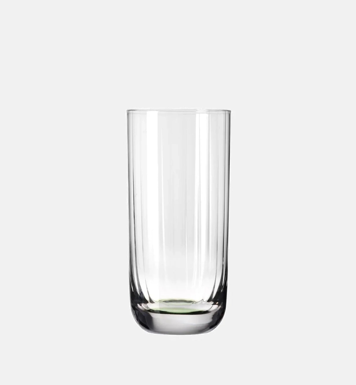 Wysokie ryflowane szklanki do wody Ciemnozielony 360 ml