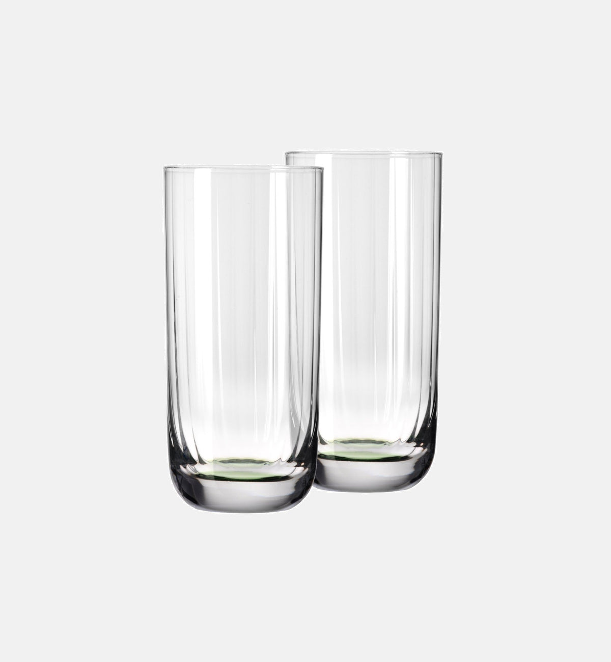 Hohe geriffelte Wassergläser, Dunkelgrün, 360 ml – 2 Stk. – Offizieller KROSNO Shop