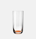 Wysokie ryflowane szklanki do wody Pomarańczowy 360 ml