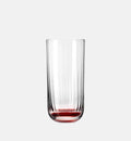 Wysokie ryflowane szklanki do wody Czerwony 360 ml