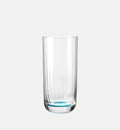 Wysokie ryflowane szklanki do wody Turkusowy 360 ml