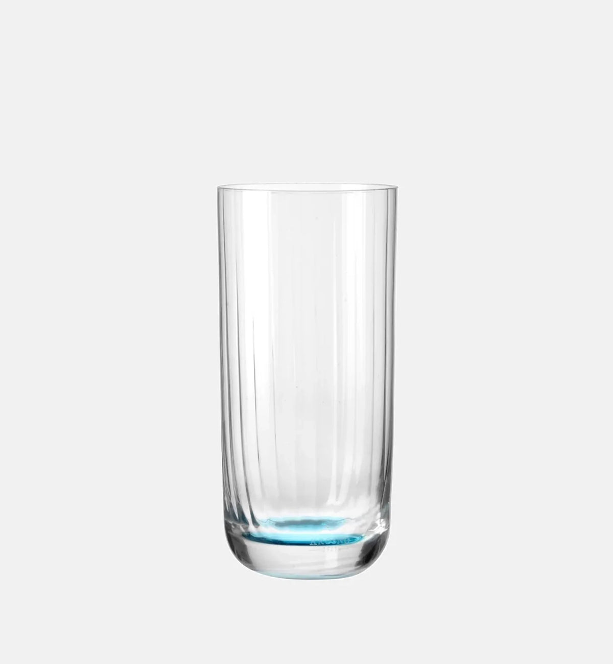 Wysokie ryflowane szklanki do wody Turkusowy 360 ml