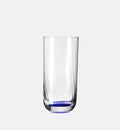Wysokie ryflowane szklanki do wody Granatowy 360 ml