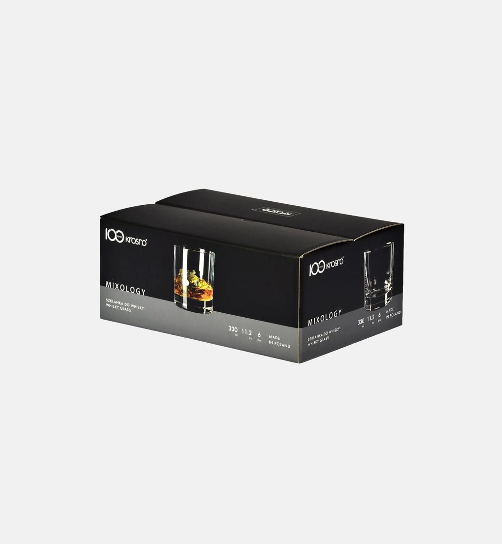 Szklanki do whisky z grubym dnem 330 ml