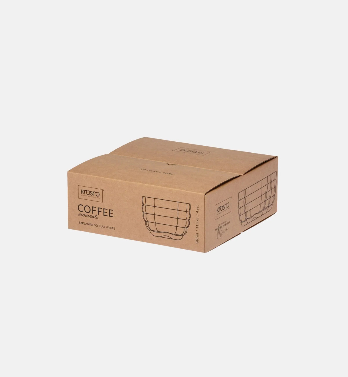 Flat White Glasses 340 ml