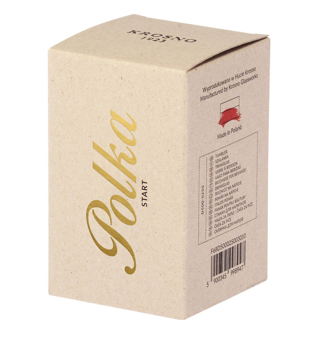 Kristall-Trinkglas Polka, 250 ml
