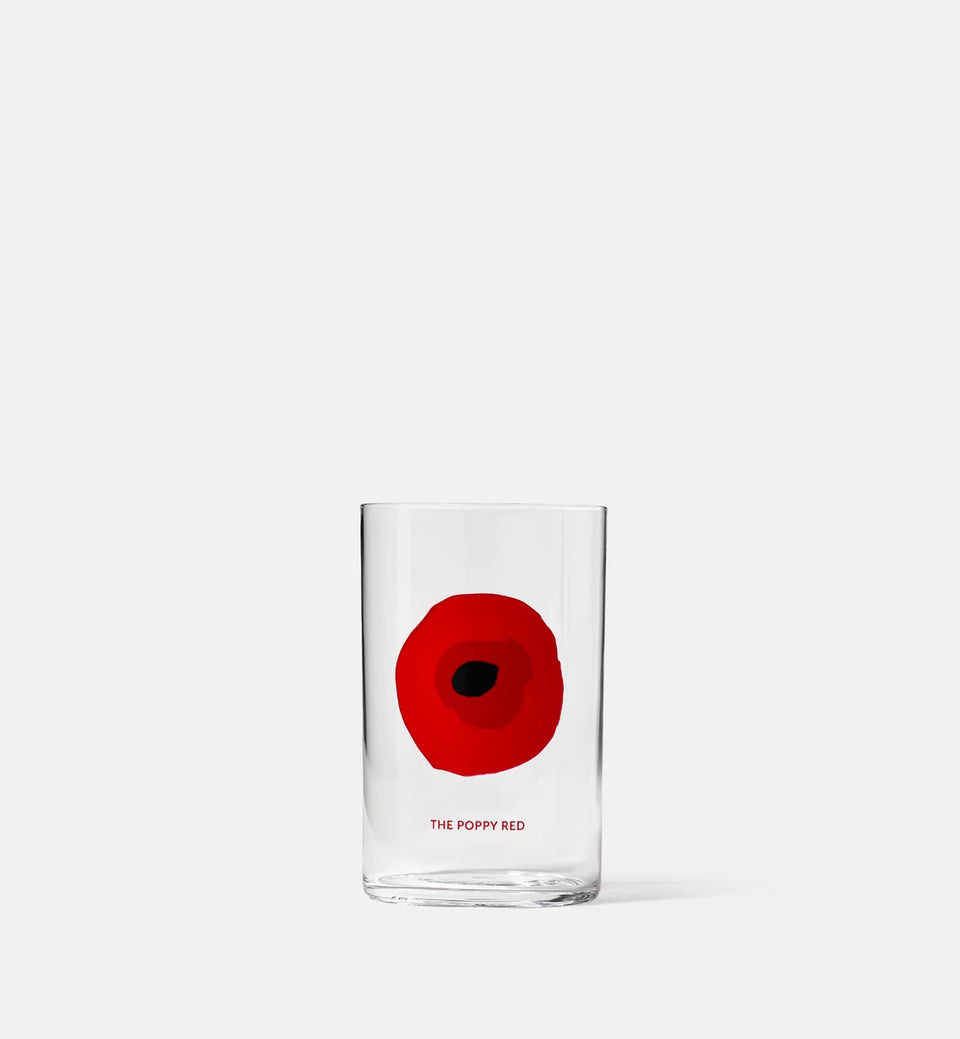 Kryształowa szklanka Polka Poppy Red 250 ml