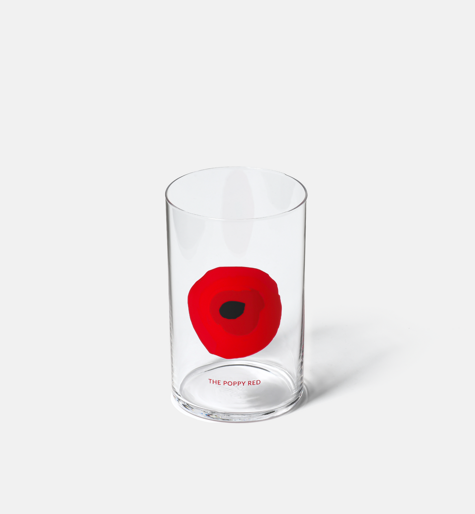 Kryształowa szklanka Polka Poppy Red 250 ml