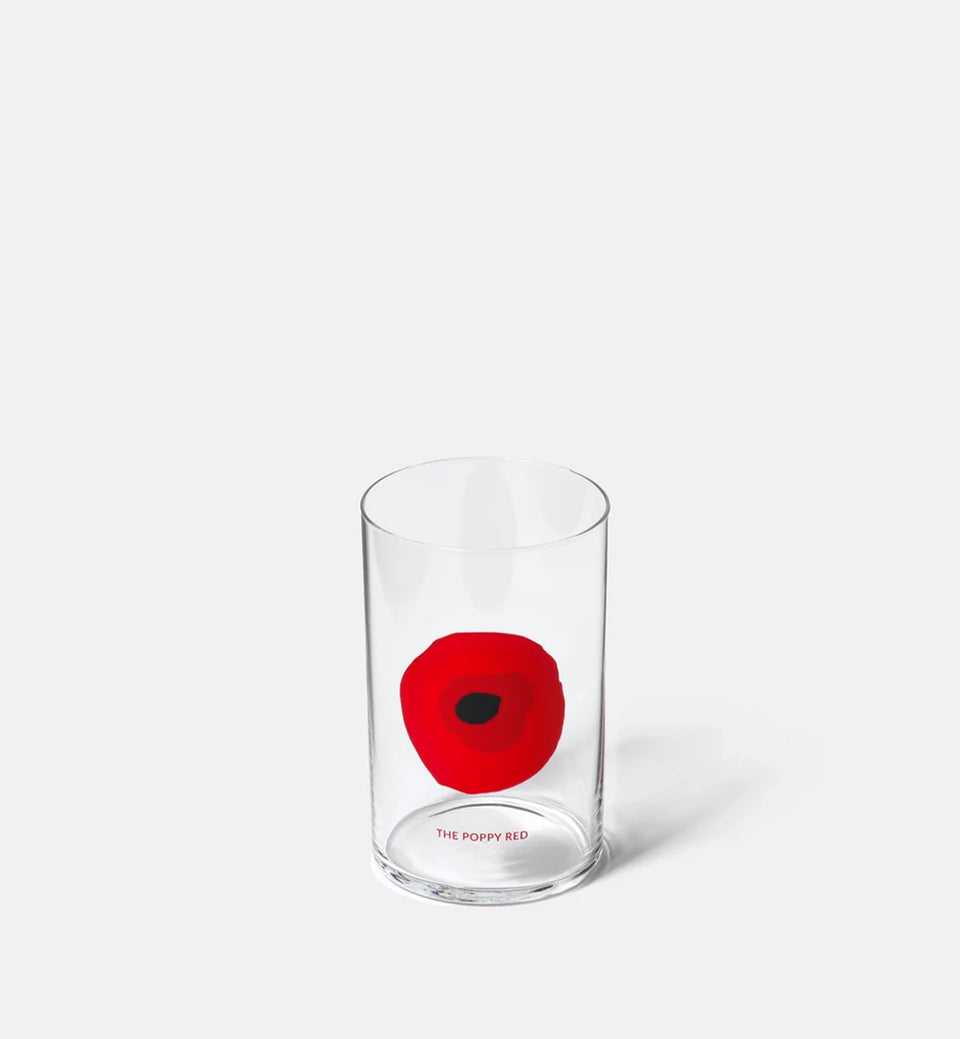 Kryształowa szklanka Polka Poppy Red 250 ml