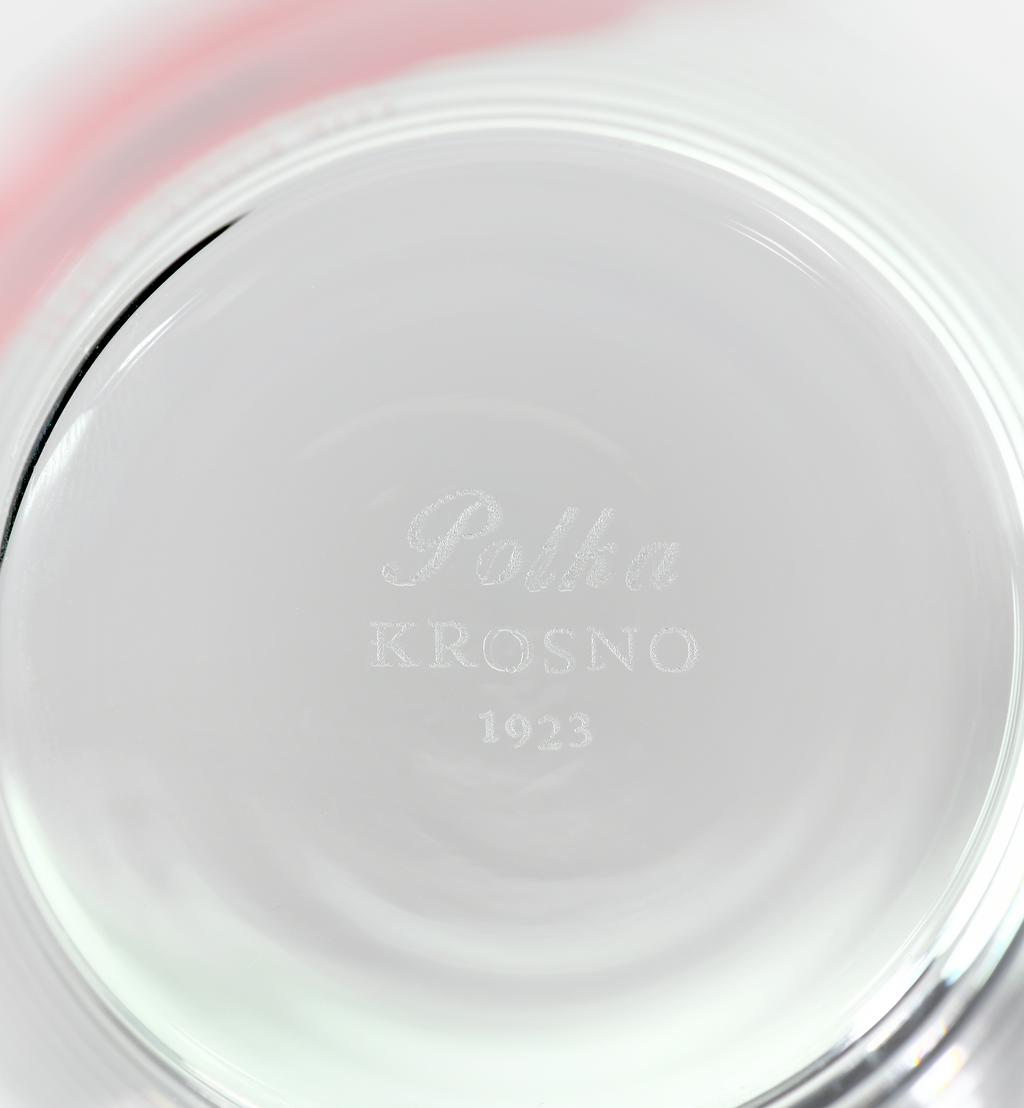 Kryształowa szklanka Polka Poppy Red 250 ml