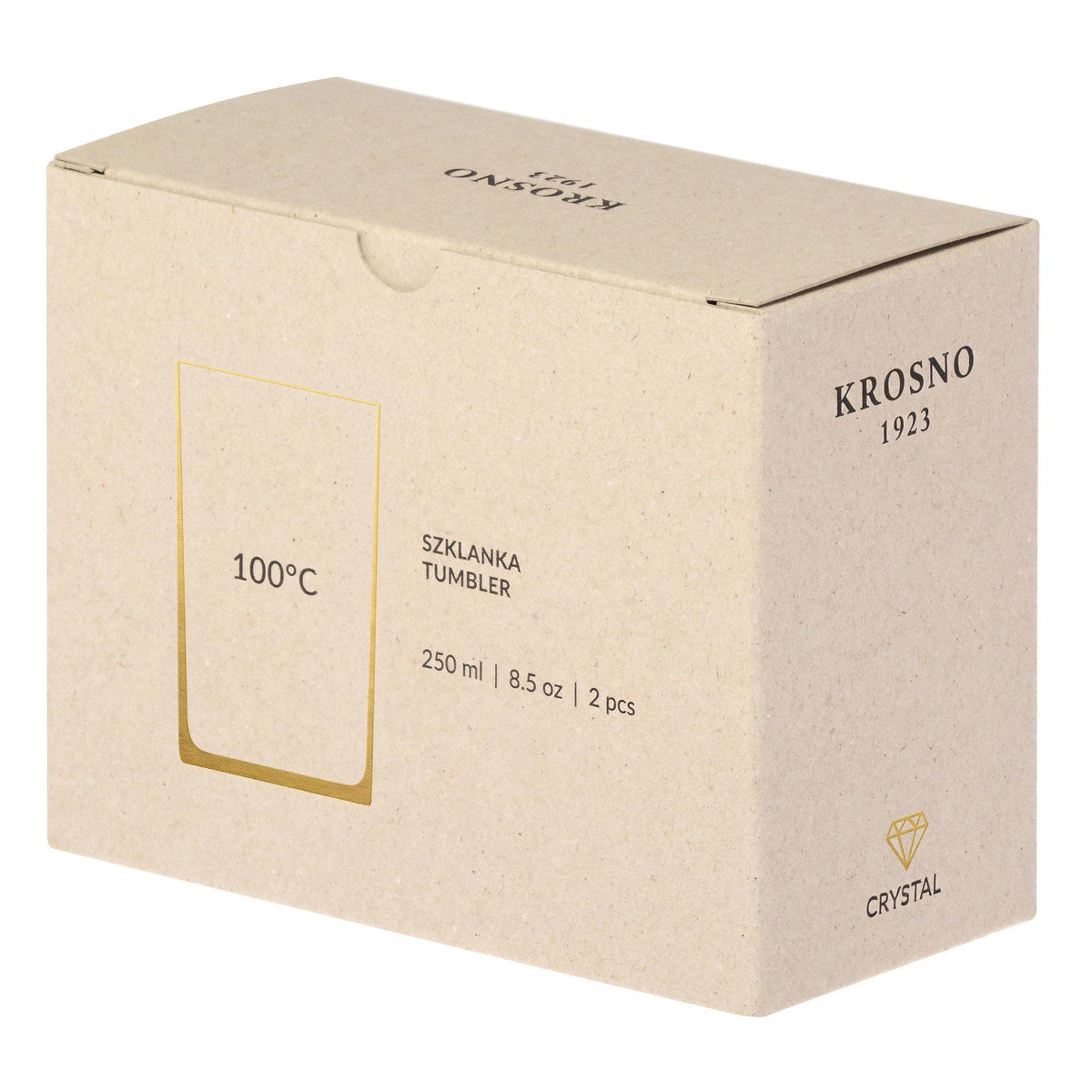 Kristall-Trinkglas Polka, 250 ml