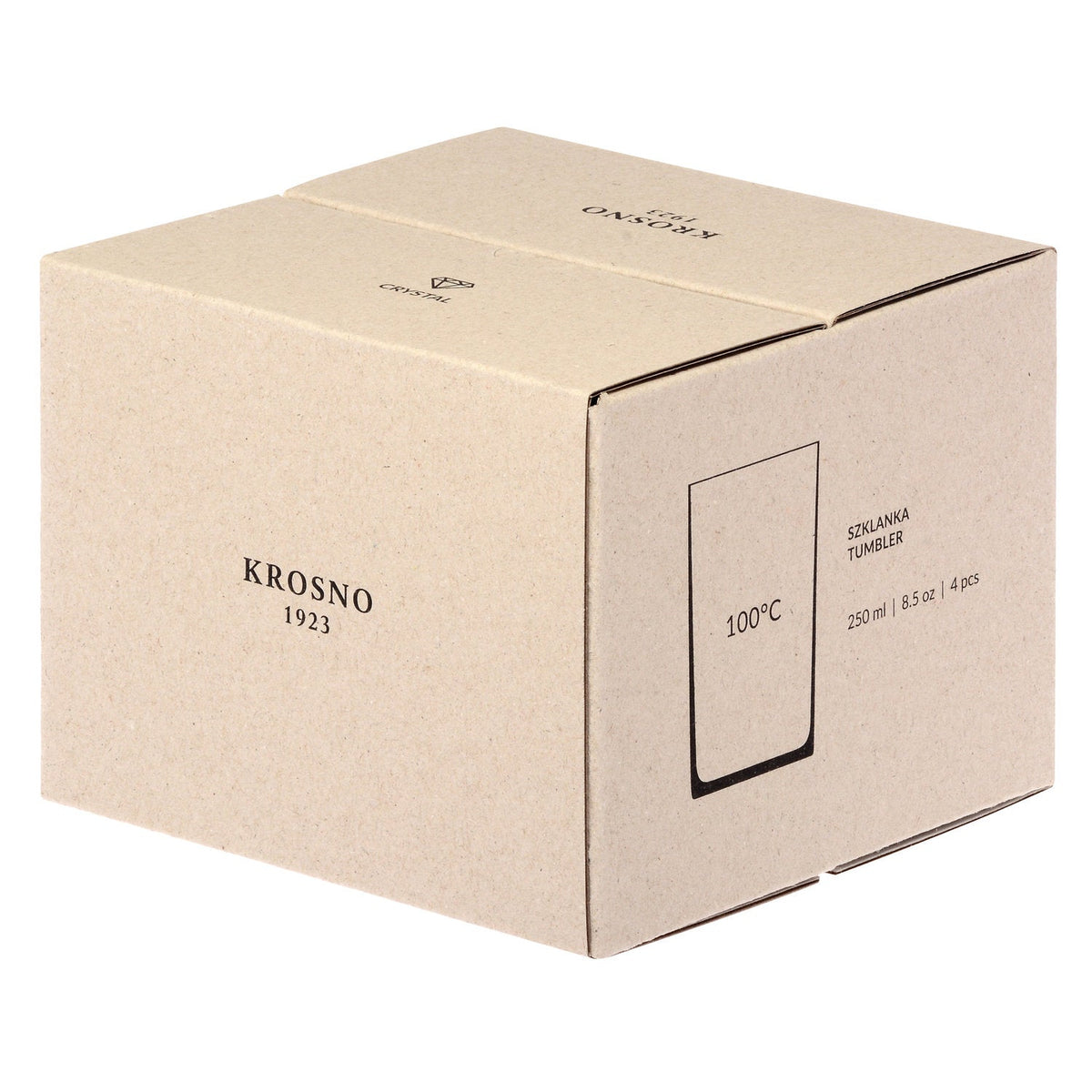 Kristall-Trinkglas Polka, 250 ml