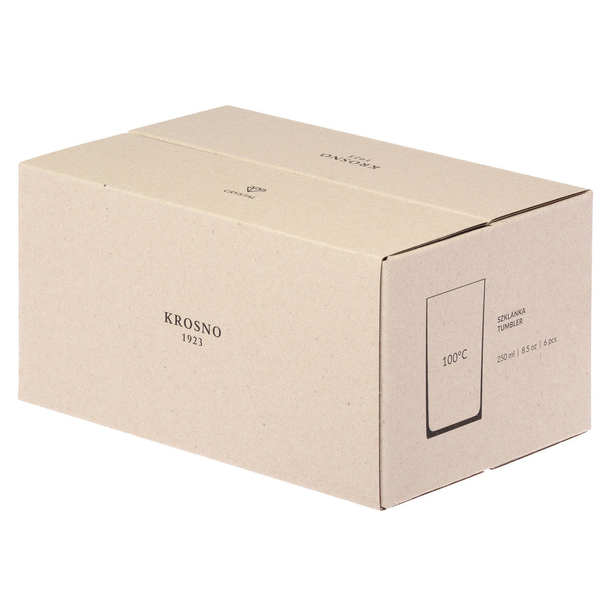 Kristall-Trinkglas Polka, 250 ml
