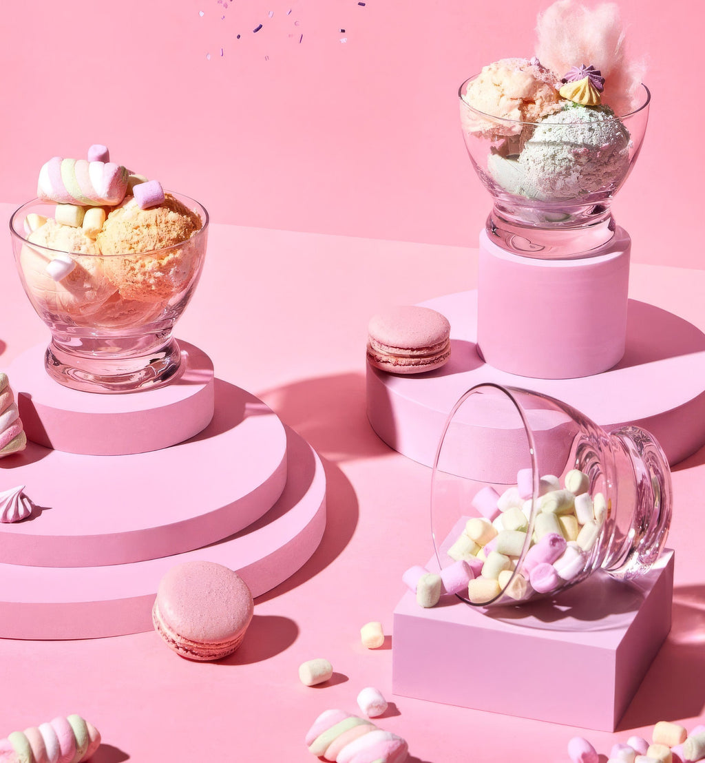 Pucharki do lodów lub deserów