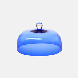 Glass Dome for Cheese and Cakes, Cobalt, 26 cm
