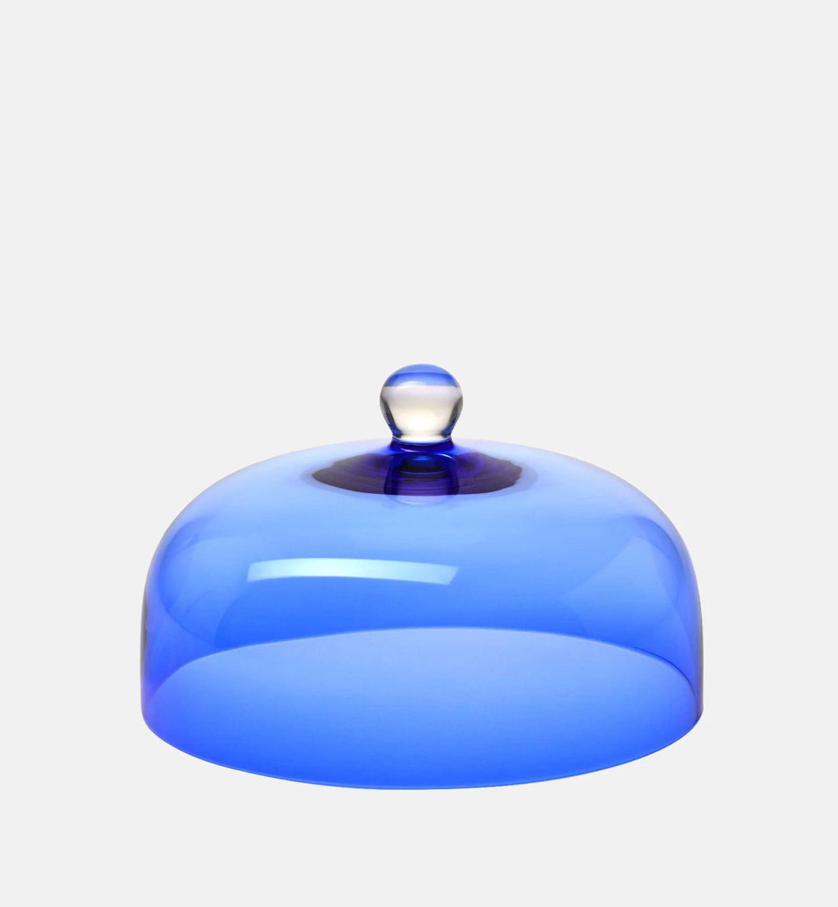 Glass Dome for Cheese and Cakes, Cobalt, 26 cm