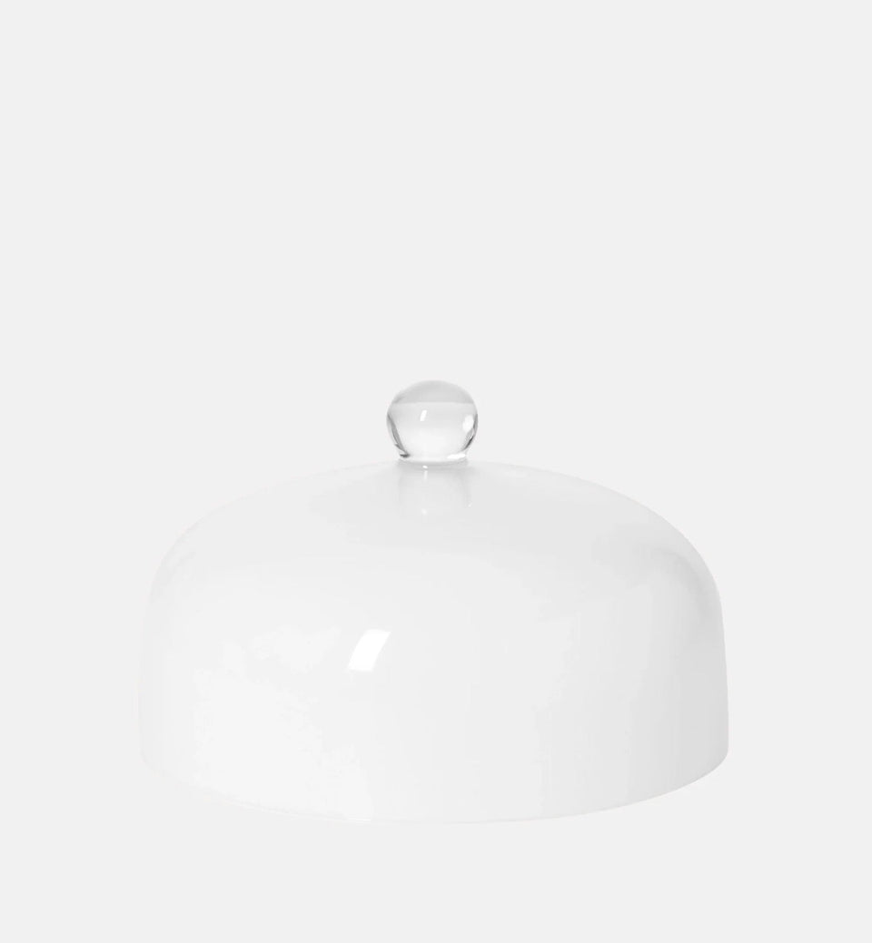 Käse- und Kuchenglocke, Opal (weiß), 26 cm