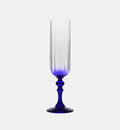 Ombré Champagne Glasses with Navy Stem, 200 ml