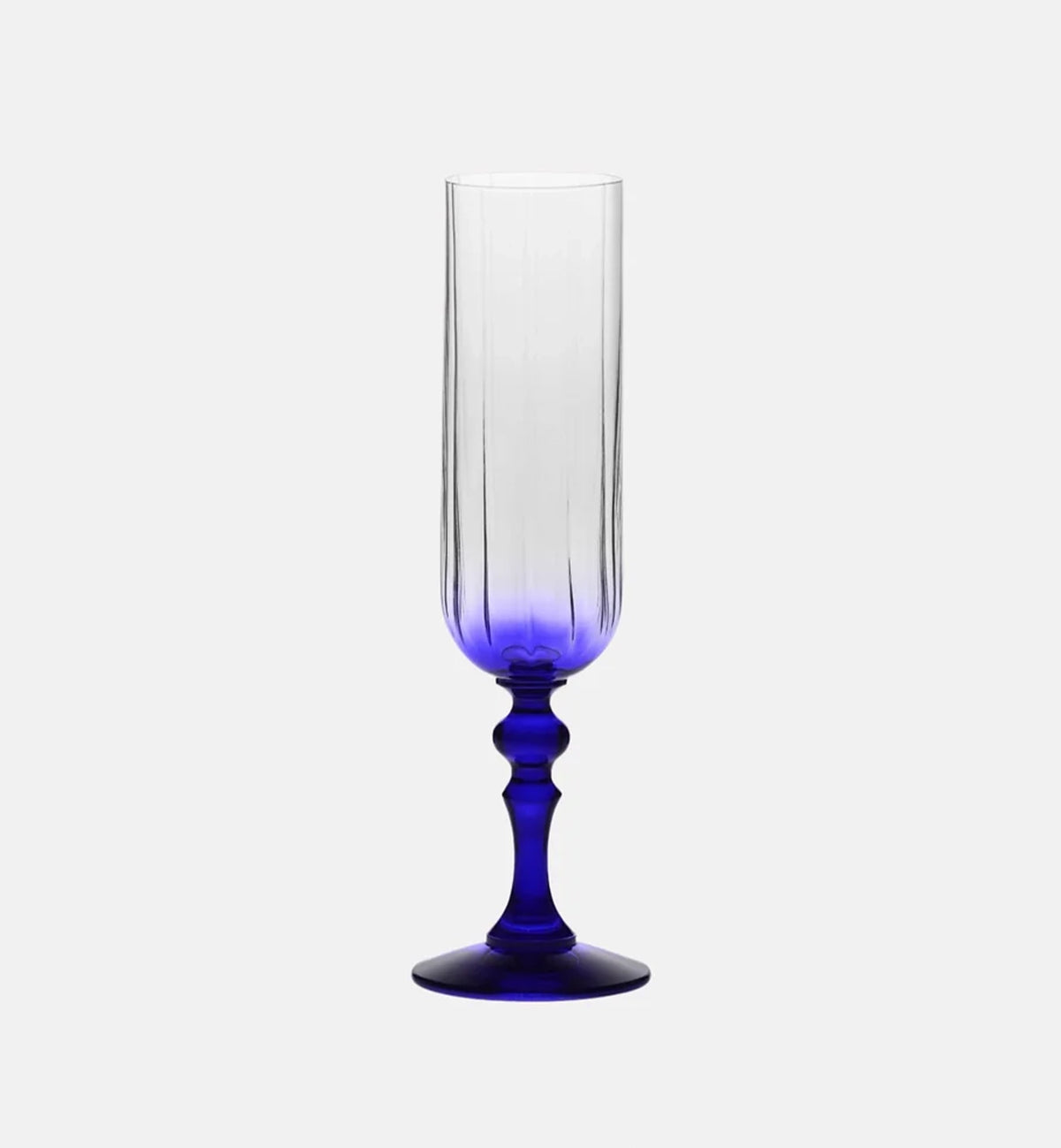 Ombré Champagne Glasses with Navy Stem, 200 ml