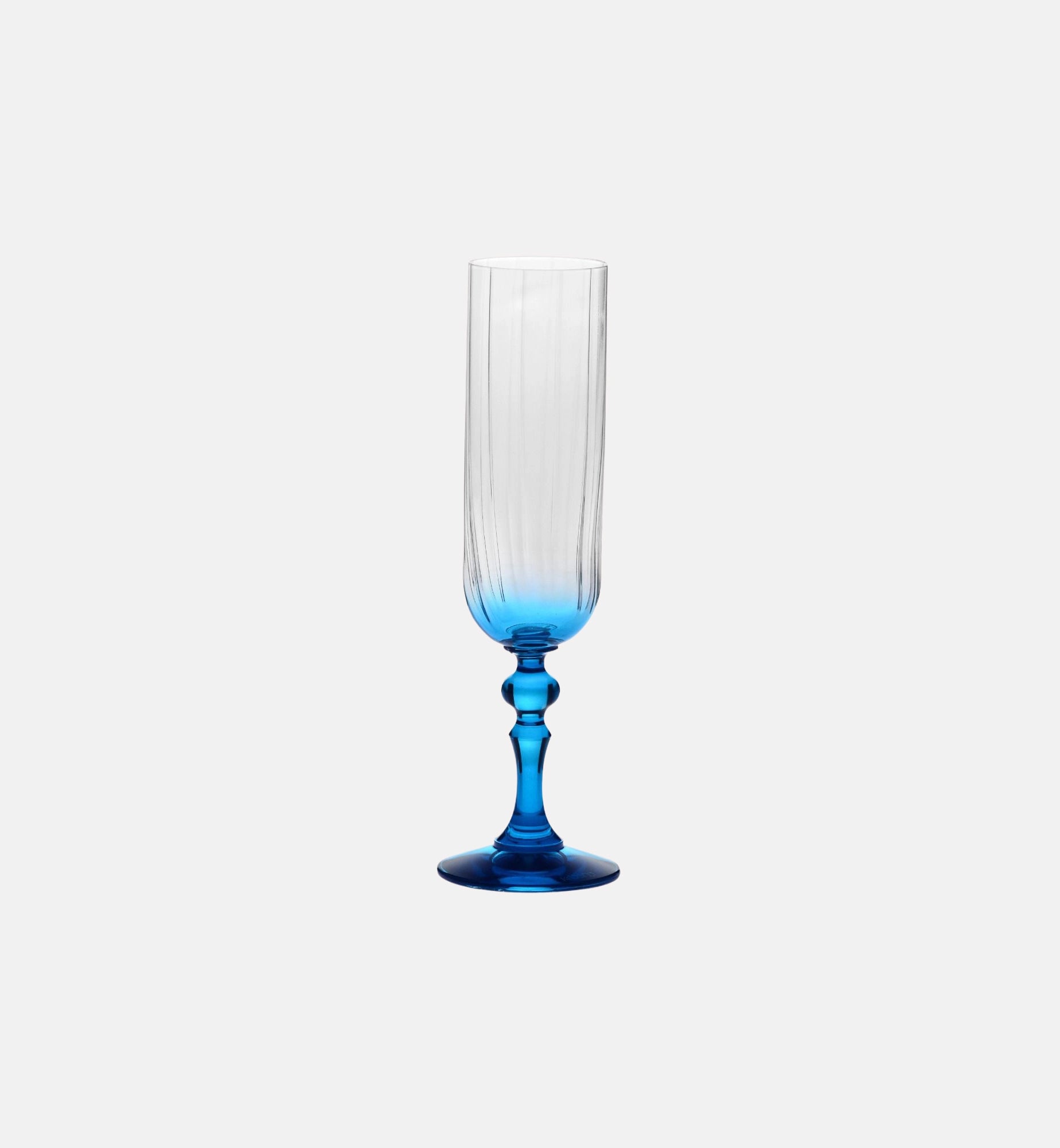 Sektgläser mit Farbverlauf und türkisfarbenem Stiel, 200 ml – 2 Stk., Blau – Offizieller KROSNO Shop