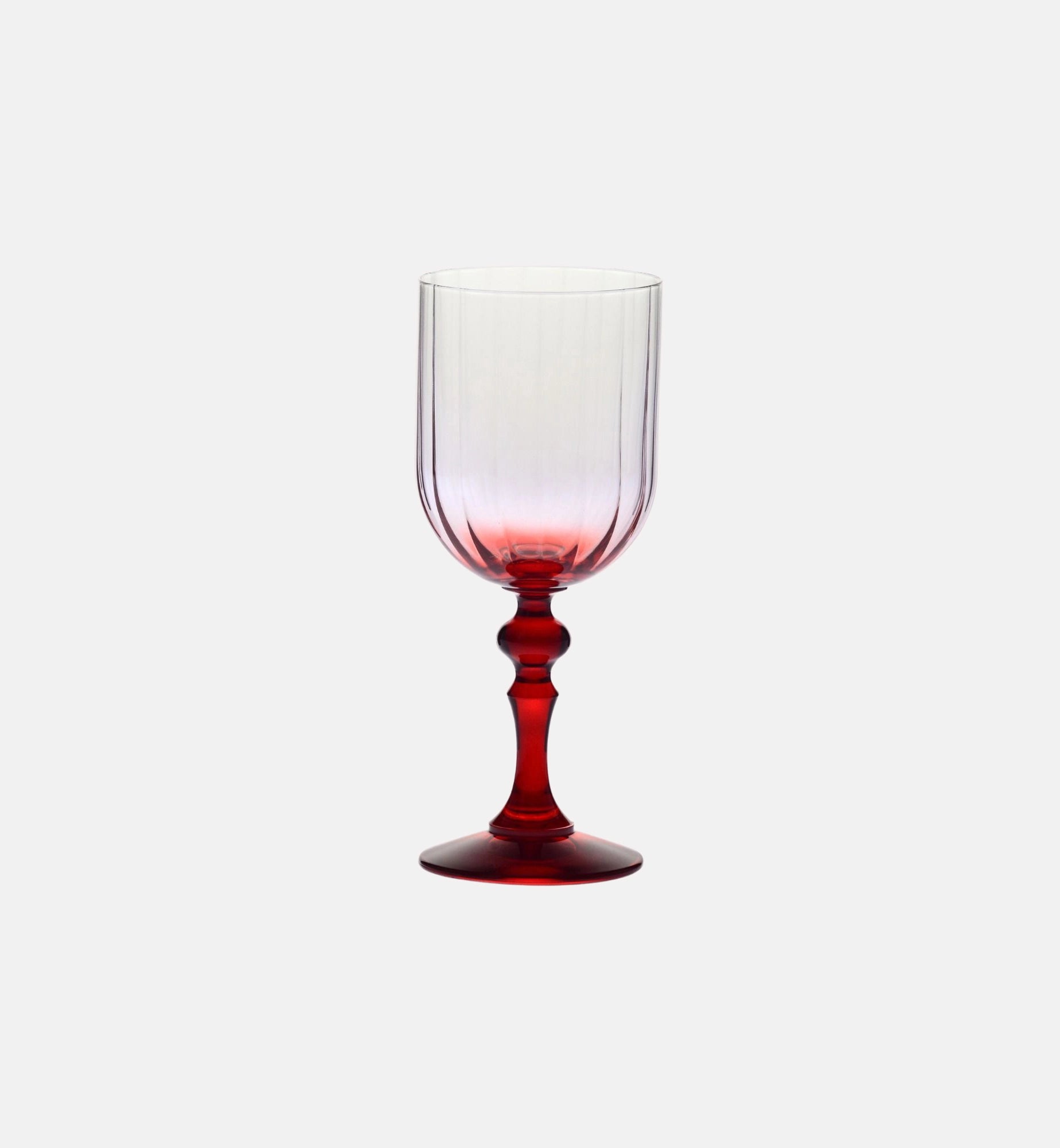 Weingläser mit Farbverlauf und rotem Stiel, 300 ml – 2 Stk., Burgund – Offizieller KROSNO Shop
