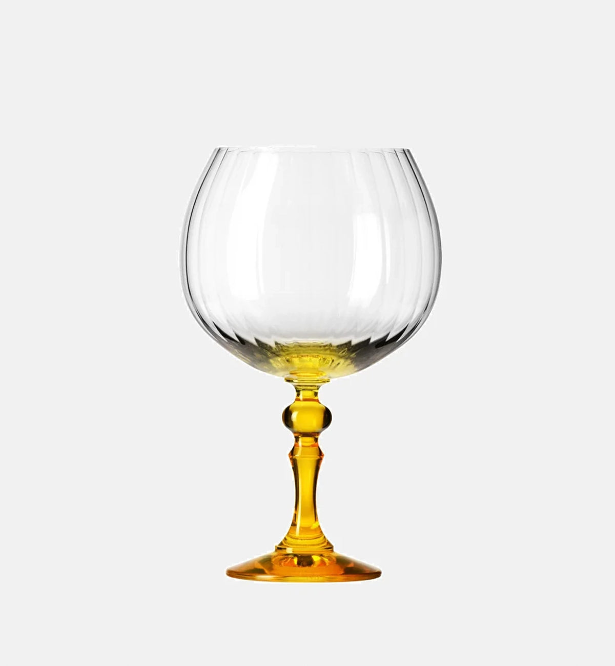 Gingläser mit Farbverlauf und gelbem Stiel, 660 ml