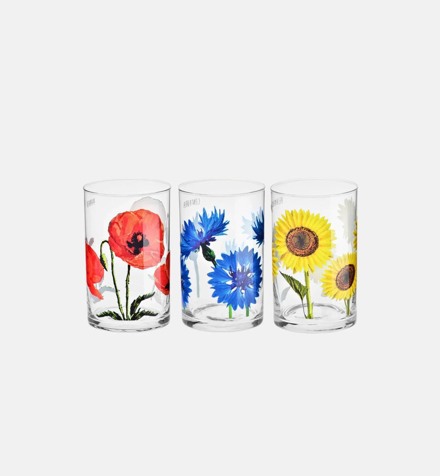 Szklanki BLOOM „Kwiaty polskie” (6 szt.) 250 ml