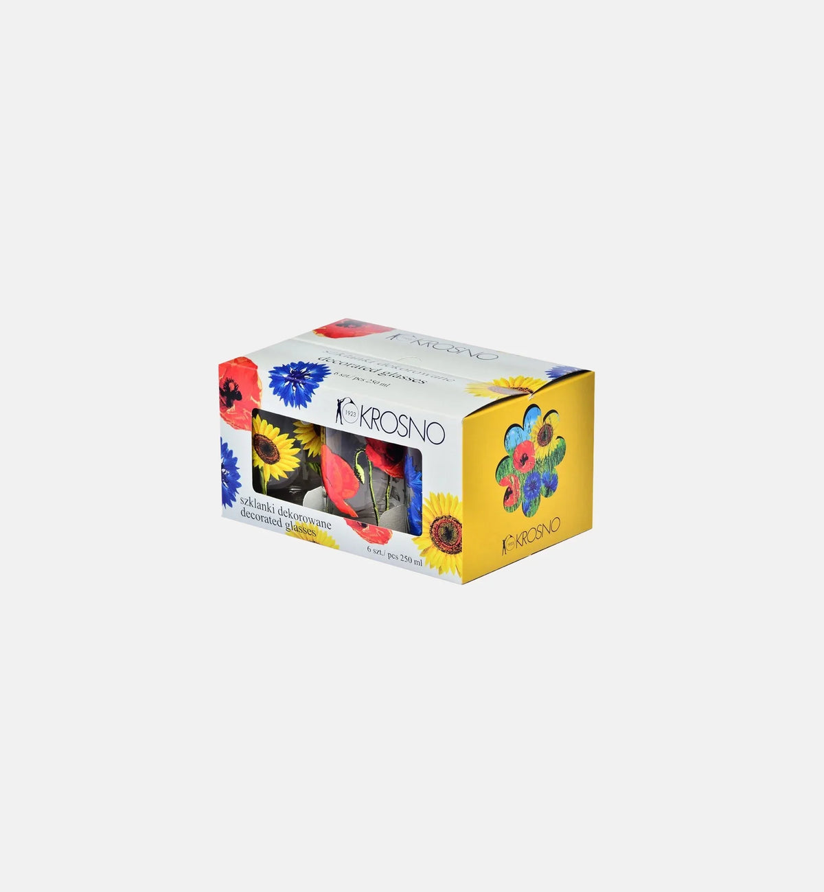 Szklanki BLOOM „Kwiaty polskie” (6 szt.) 250 ml