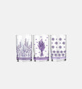 Szklanki dekorowane LAVENDER (6 szt.) 250 ml
