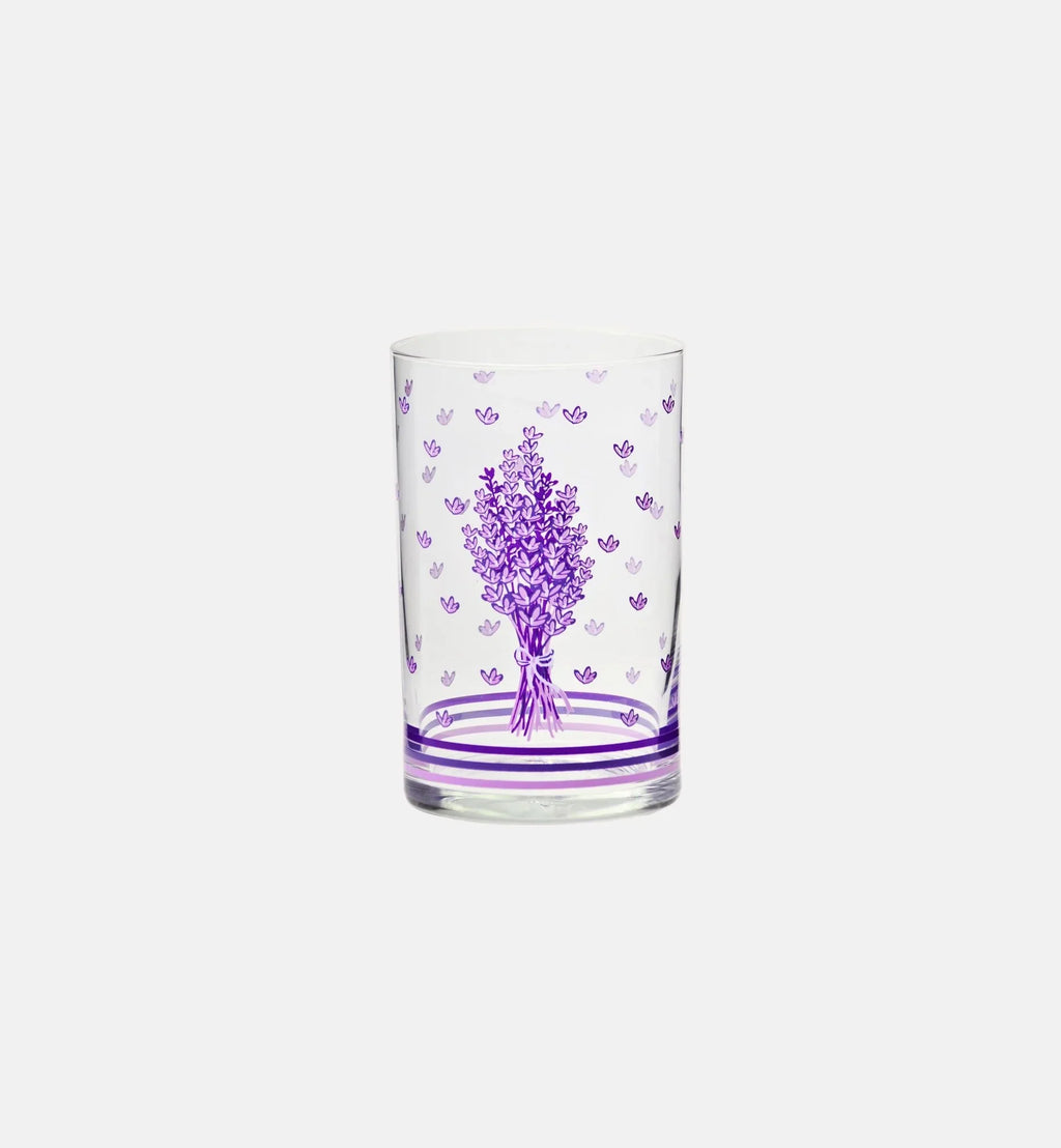 Szklanki dekorowane LAVENDER (6 szt.) 250 ml