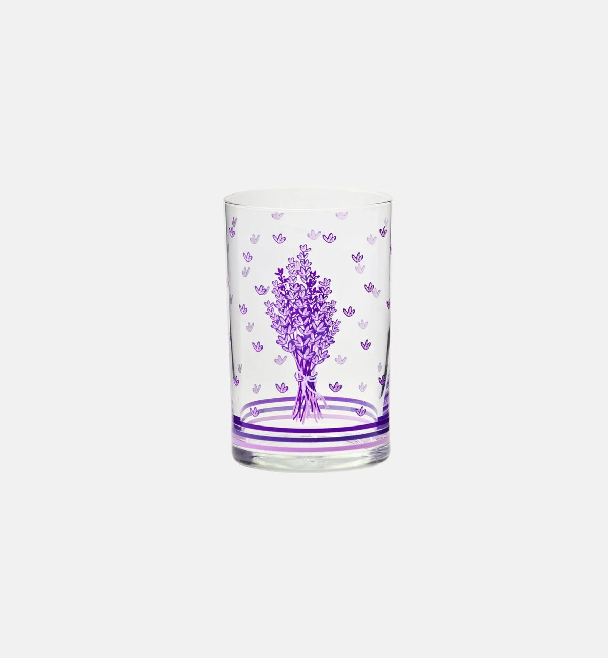 Szklanki dekorowane LAVENDER (6 szt.) 250 ml