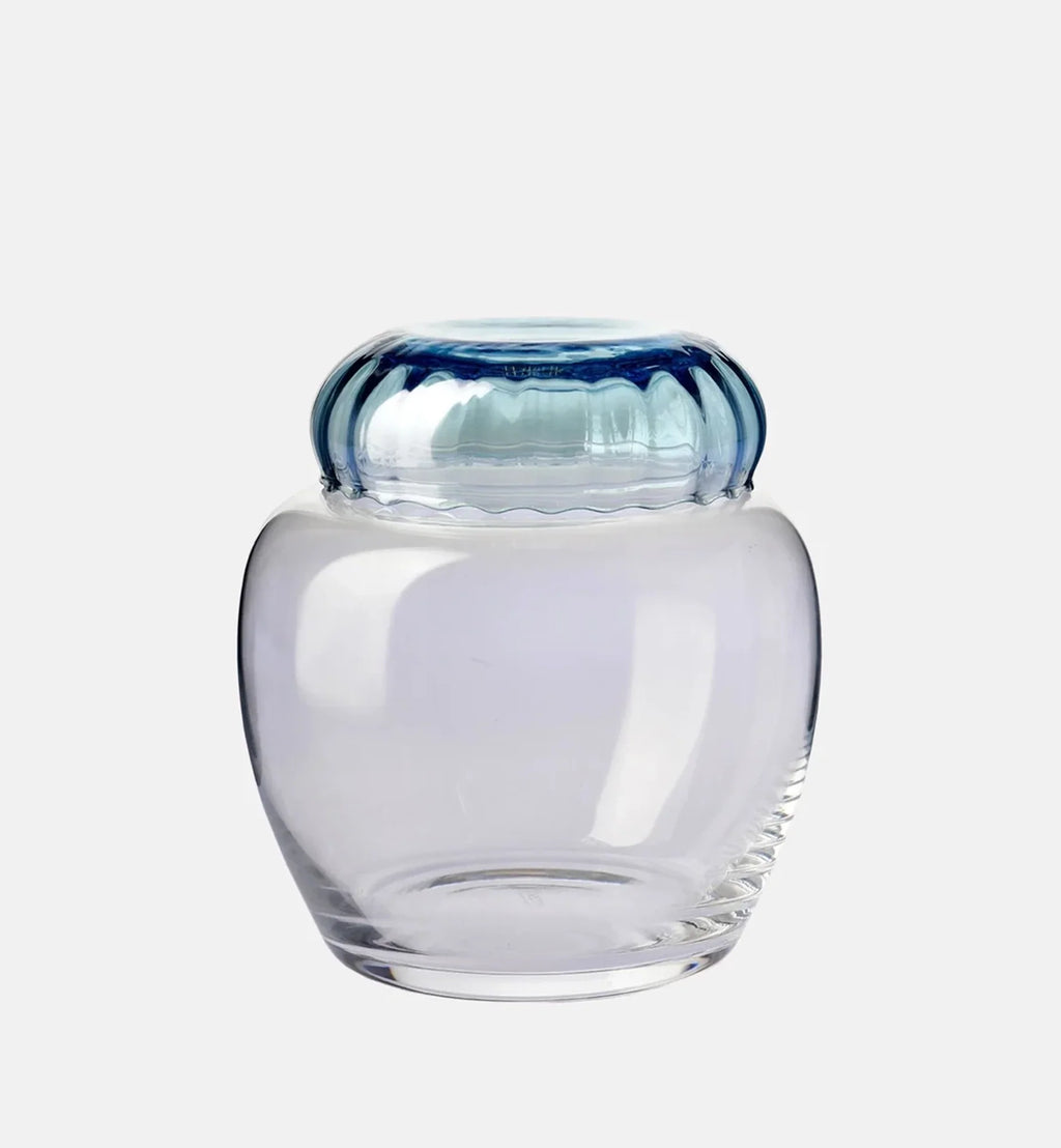 Jar with Blue Lid