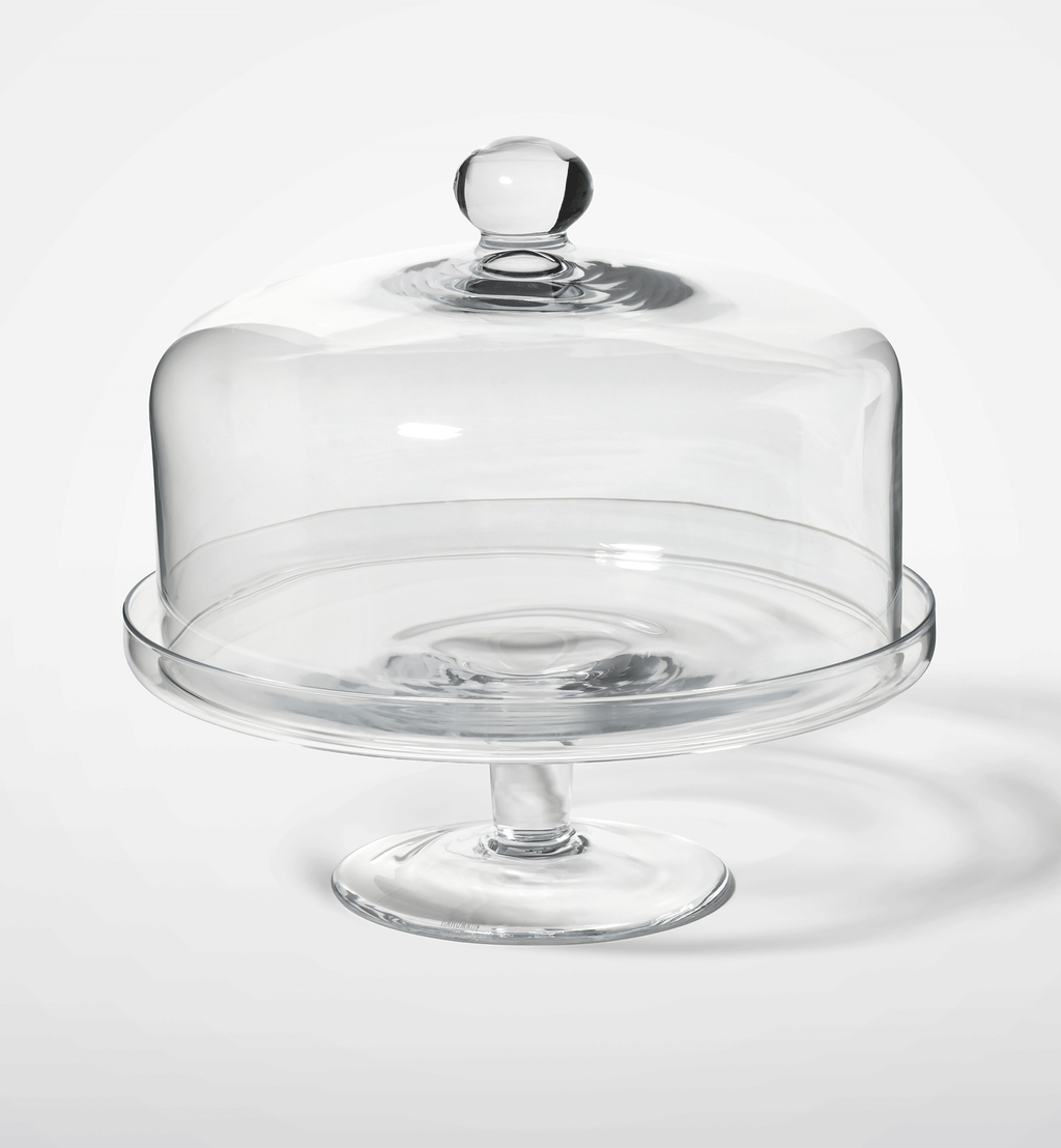 Tortenplatte auf Fuß mit Glasglocke, 31,5 cm – 2 Stk., Farblos – Offizieller KROSNO Shop