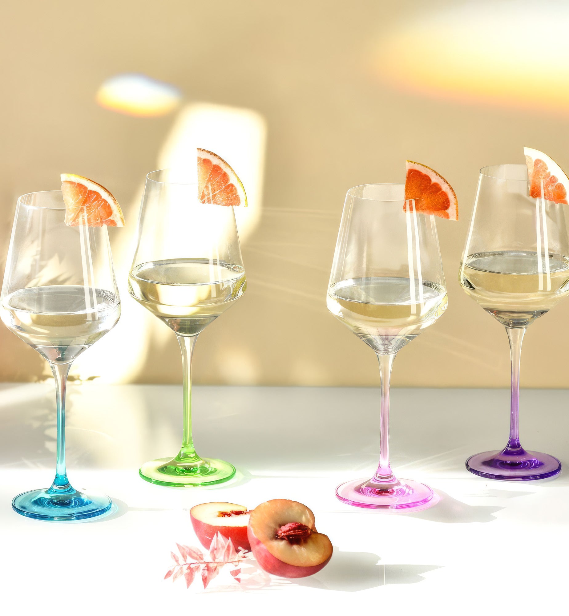 Avant-Garde DECO Colored Wine Glasses (4 pcs.)