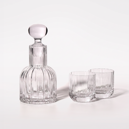Marszałkowska Carafe with 2 Water Tumblers, Clear
