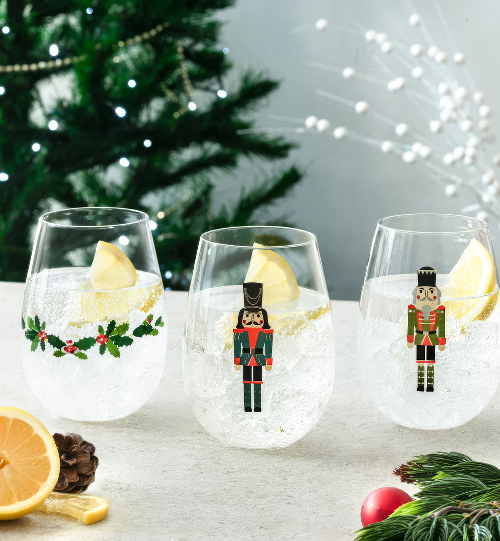 Szklanki świąteczne JOLLY (3 el.) 500 ml