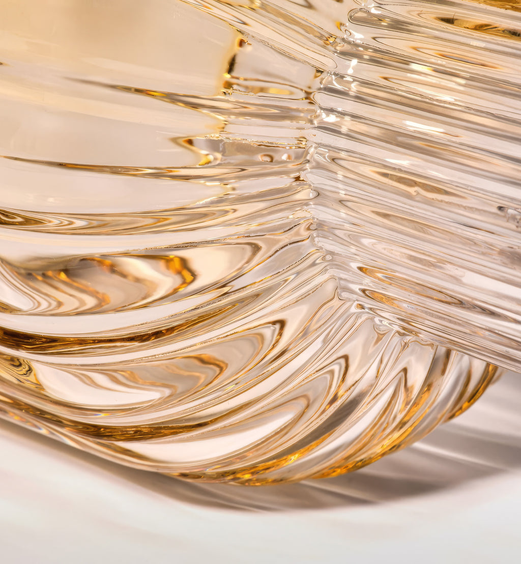 Karafka Marszałkowska z 2 szklankami do wody Bursztyn
