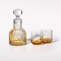 Marszałkowska Carafe with 2 Water Tumblers, Amber
