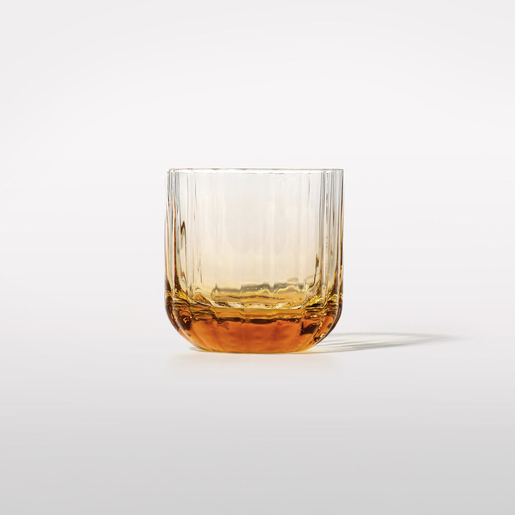 Marszałkowska Carafe with 2 Water Tumblers, Amber