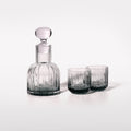 Marszałkowska Decanter with 2 Aquamarine Water Glasses