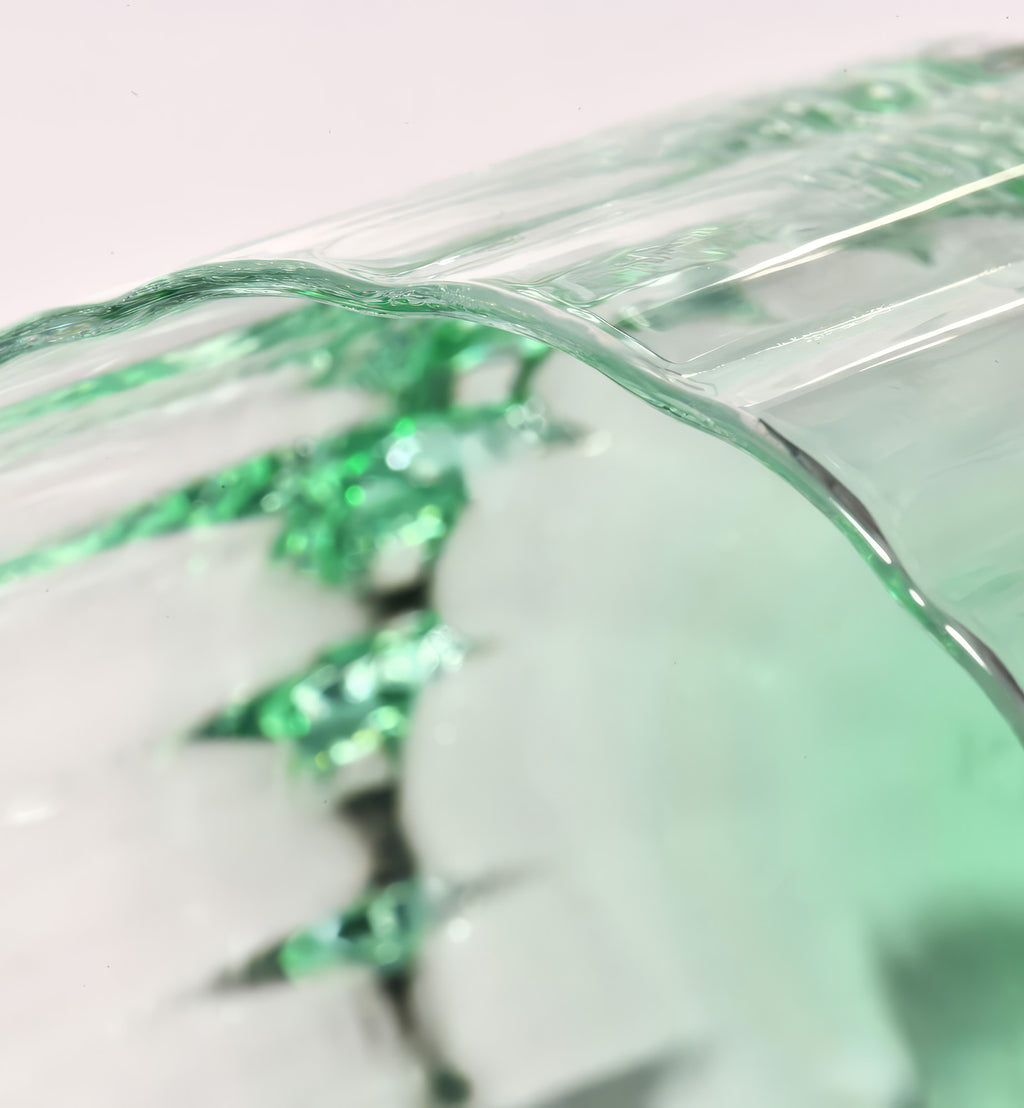 Marshal Carafe with 2 Emerald Water Glasses