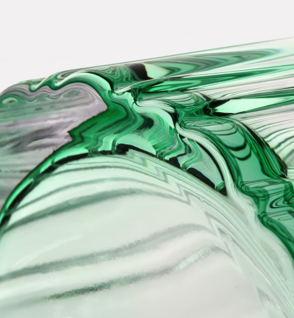Marshal Carafe with 2 Emerald Water Glasses