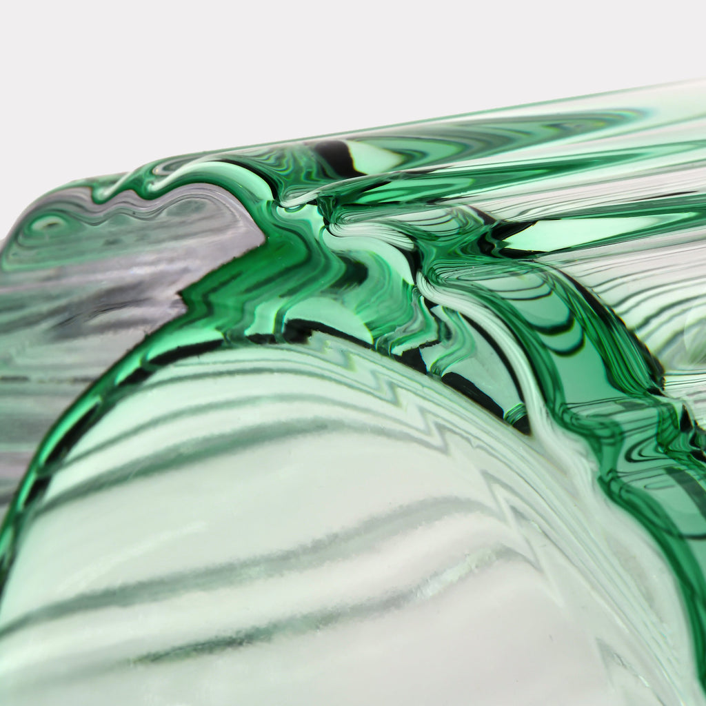Marshal Carafe with 2 Emerald Water Glasses