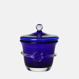 Aurelia Crystal Sugar Bowl, Cobalt