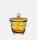 Aurelia Crystal Sugar Bowl, Amber